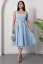 Square Neck Sequined Lace Dress with Gloplu Bal165