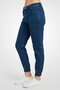 Women Stretch Ankle Zip Stretchable Jogger Jeans, Interpid Blue - 4