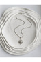 Silver Color Zircon Stone Pole Star Necklace/Valentine's Day Gift - 5