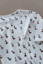 Giraffe Printed Calmy Series Zippered Jumpsuit with Self-Adhesive Booties - 6