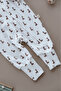 Giraffe Printed Calmy Series Zippered Jumpsuit with Self-Adhesive Booties - 7