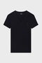 Women's Slim Fit V-Neck Short Sleeve Plain Model Black T-Shirt - 5