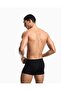Men's Comfortable Modal Fabric Logo Signed Elastic Waistband Black Boxer - 2