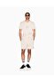 Men's Short Sleeve Crew Neck Relaxed Fit Beige T-Shirt - 3