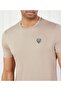 Men's Regular Fit Round Neck Short Sleeve Beige T-Shirt - 3