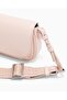 Women's Pink Shoulder Bag with Magnetic Closure and Cross Strap - 5