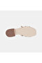Women's Off-White Leather Slippers with Gold Stud Detail - 4