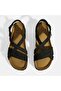 Black Women's Buckle Detailed Suede Sandals - 6