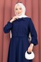 Bolero Hijab Dress Set Navy Blue - 2