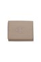Women's Leather Brown Wallet with Card and Cash Compartments, Zipper and Snap Closure