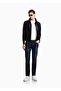 Men's Regular Waist Slim Fit Narrow Leg Blue Jeans - 2