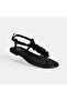 Women's Black Flip Flops Sandals - 5