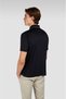 Men's Regular Fit Cotton Short Sleeve Blue-Gold Polo Collar T-Shirt - 2