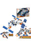 Licensed 5-in-1 Aerospace Transformation Series Space Station and Robot Set – Educational Abs Toy Set - 6
