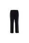 Women's Straight-Leg Black Trousers with Shiny Stripes on the Sides - 2