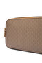 Women's Khaki Shoulder Bag with Monogram Logo and Adjustable Fixed Shoulder Strap - 5