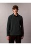 Men's Regular Fit 100% Cotton Long Sleeve Green Polo Collar T-Shirt