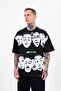 Men's Macstar Heads Oversize T-Shirt Black
