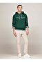 Men's Tommy Logo Printed Sweatshirt-Green - 2