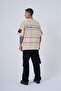 Men's Inspired by Printed Oversize T-Shirt Light Beige - 4