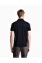 Men's Eagle Logo Regular Fit Pique Cotton Short Sleeve Navy Blue Polo Neck T-Shirt - 2