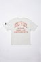 Men's Never to Late Printed Oversize Gray T-shirt - 7