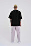 Men's Oversize Baggy Sweatpants with Cargo Pockets Pearl Gray - 7