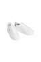 Women's Platform Sole Ck Logo Leather White Sneaker - 2