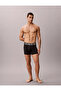 Men's Logo High Waist Cotton Black3 Boxer with Elastic Waistband - 2