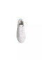 Women's Platform Sole Ck Logo Leather White Sneaker - 3