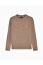Men's Cotton Logo Detailed Round Neck Beige Sweatshirt - 5
