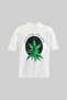 تي شيرت رجالي كبير الحجم مطبوع عليه Herb Printed باللون الإكرو