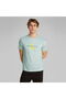 Men's Logo Crew Neck Short Sleeve Standard Green T-Shirt - 2