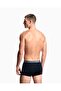 Men's Soft Cotton Elastic Brand Logo Tape 3-Piece Navy Blue1 Boxer - 3