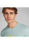 Men's Logo Crew Neck Short Sleeve Standard Green T-Shirt - 4