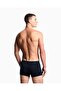 Men's Elastic Waist Cotton Slim Fit 3-Piece Navy Blue1 Boxer - 3