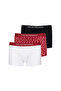 Men's Soft Cotton Logo Elastic Waistband 3-Piece White Boxer Briefs