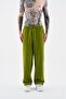Men's Effected Washable Basic Sweatpants Military Green
