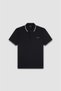 Men's Cotton Brand Logo Short Sleeve Polo Collar Black Polo Collar T-Shirt - 6