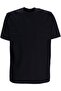 Men's Regular Fit Round Neck Cotton Short Sleeve Navy Blue T-Shirt - 4