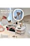 Makeup Organizer with Rechargeable LED Mirror & 2 Drawers - 4