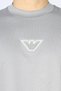 Men's Brand Logo Organic Cotton Short Sleeve Gray1 T-Shirt - 4
