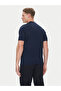 Men's Brand Logo Cotton Regular Fit Daily Navy Blue2 T-Shirt - 3