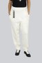 Women's Regular Fit Cotton Straight Leg Ecru Trousers