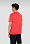 Men's Round Neck Regular Fit 100% Cotton Short Sleeve Red T-Shirt - 2