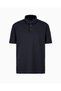 Men's Brand Logo Detailed Regular Fit Short Sleeve Navy Blue Polo Collar T-Shirt - 4