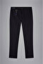 Men's Slim Fit Cotton Flexible Chino Black Trousers - 3