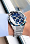 Men's Wristwatch 3 Atm Water Resistant Silver Color Steel Band Cbk432 - 2
