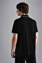 Men's Cotton Polo Collar Short Sleeve Casual Black Polo Collar T-Shirt - 2