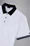 Men's Cotton Polo Collar Button Closure Short Sleeve White Polo Collar T-Shirt - 5